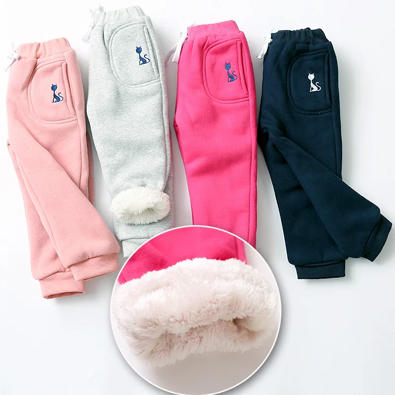 

high quality Boys Winter Pants Sports Warm Trousers Berber Fleece Kids Thick Pants Children Long Trousers Kids Causal Pants