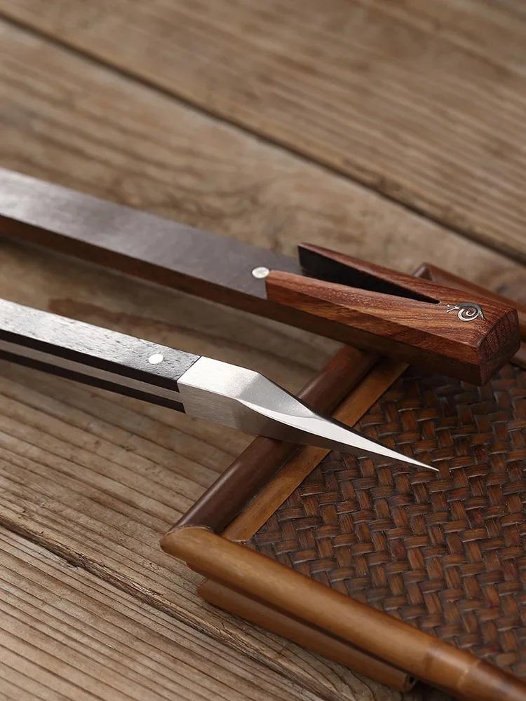 Tea Cutter, Tea Needle Set, Tea Making Tools Tea Knife Stainless Steel Special Pu'er Black Tea Brick Knife Needle Awl Brick Pry Ware Utensils