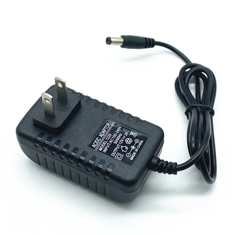 Universal Power Adapter, Multi-Plug 110V-240V Input to 12V 2A Output