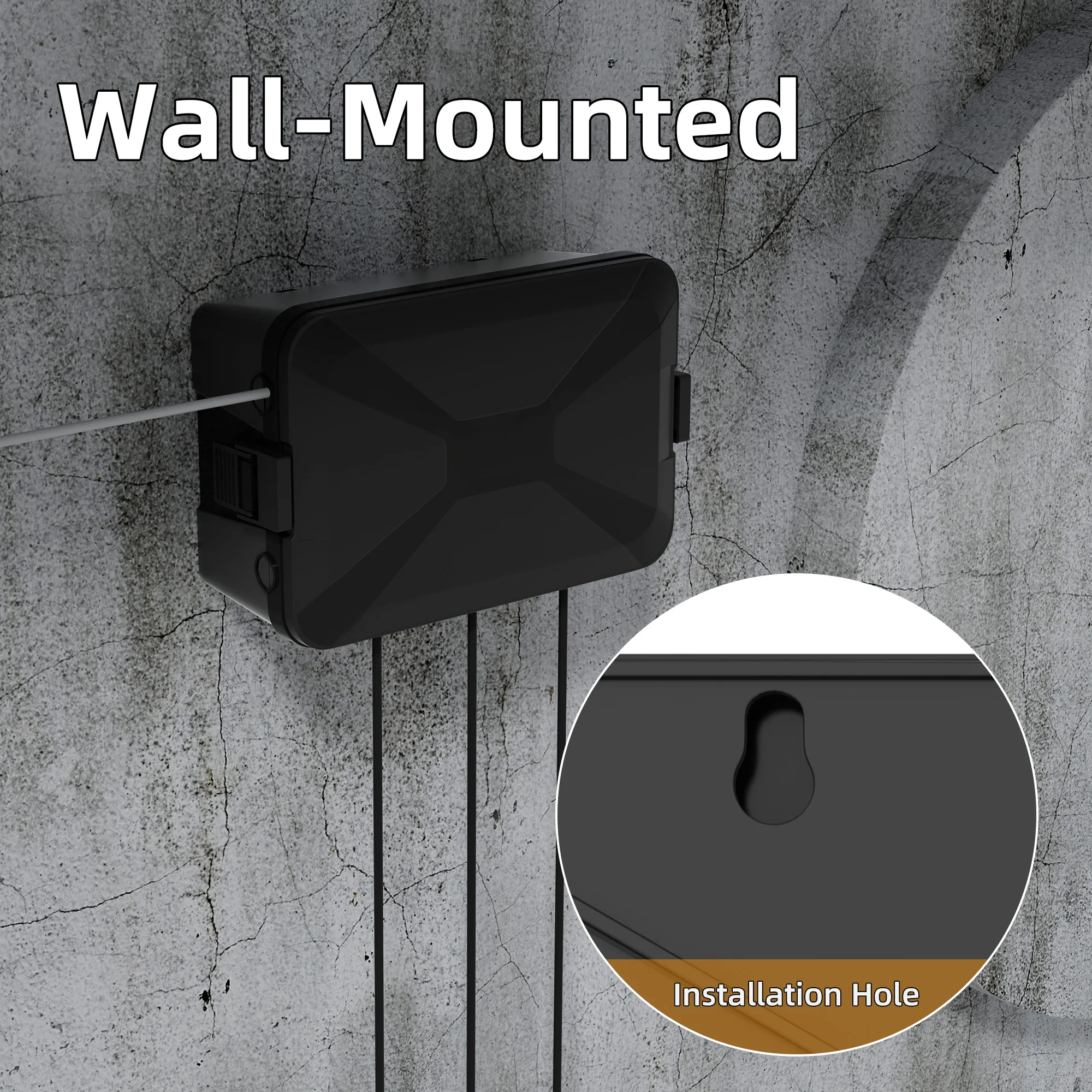 Electrical Box Outdoor 13x8x5 Large Extension Cord Cover Waterproof Weatherproof Connection Outside Power Cord