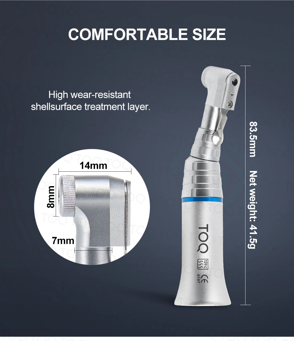 Dental Low Speed Handpiece Tools Against Low Rotation Dental Contra Angle Latch Chuck /Key Type Low Speed 22000-27000 RPM