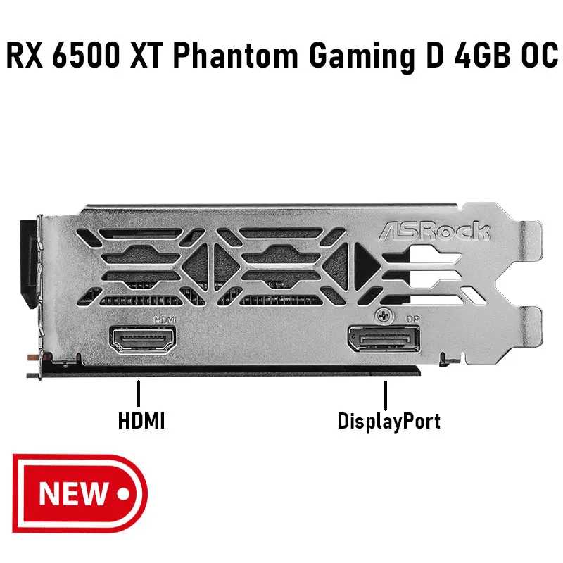 ASROCK RADEON RX 6500 XT PHANTOM GAMING D 4GB GDDR6 64BITS OC