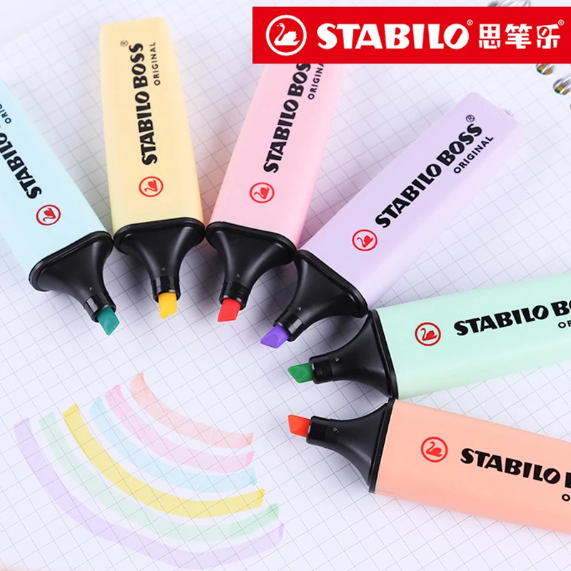 

Набор ручек-хайлайтеров Stabilo Pastel, Меловые маркеры, текстовые маркеры, хайлайтер, школьная живопись, фосфлу, ручка