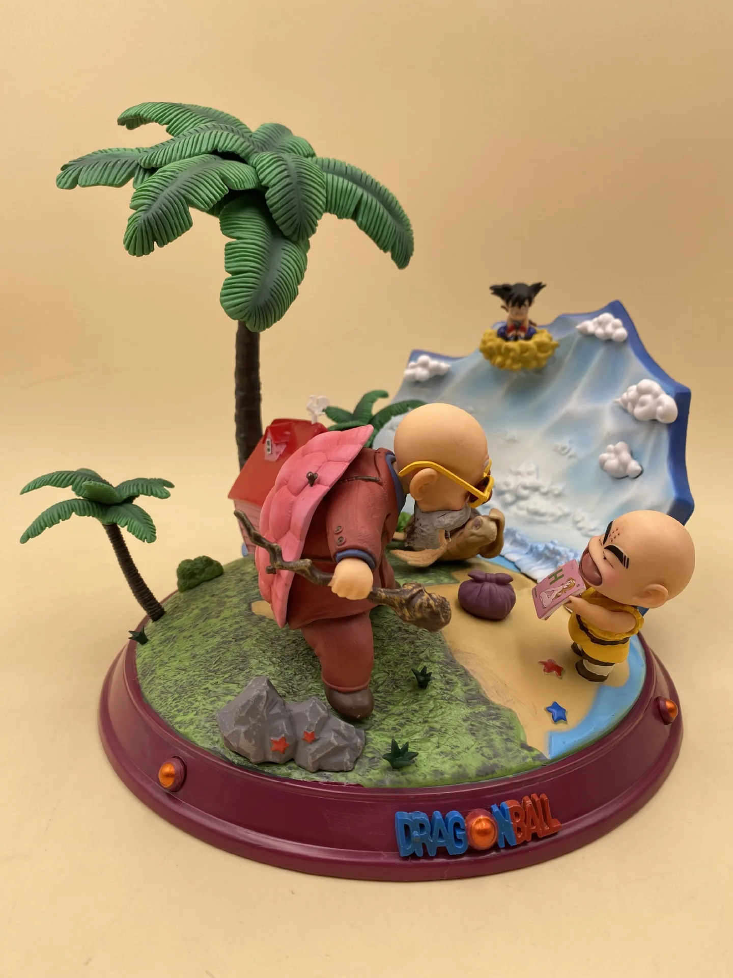 

22CM Anime Dragon Ball Z Master Roshi Child Son Goku Krillin Collection Figure PVC Statue Toy Gift