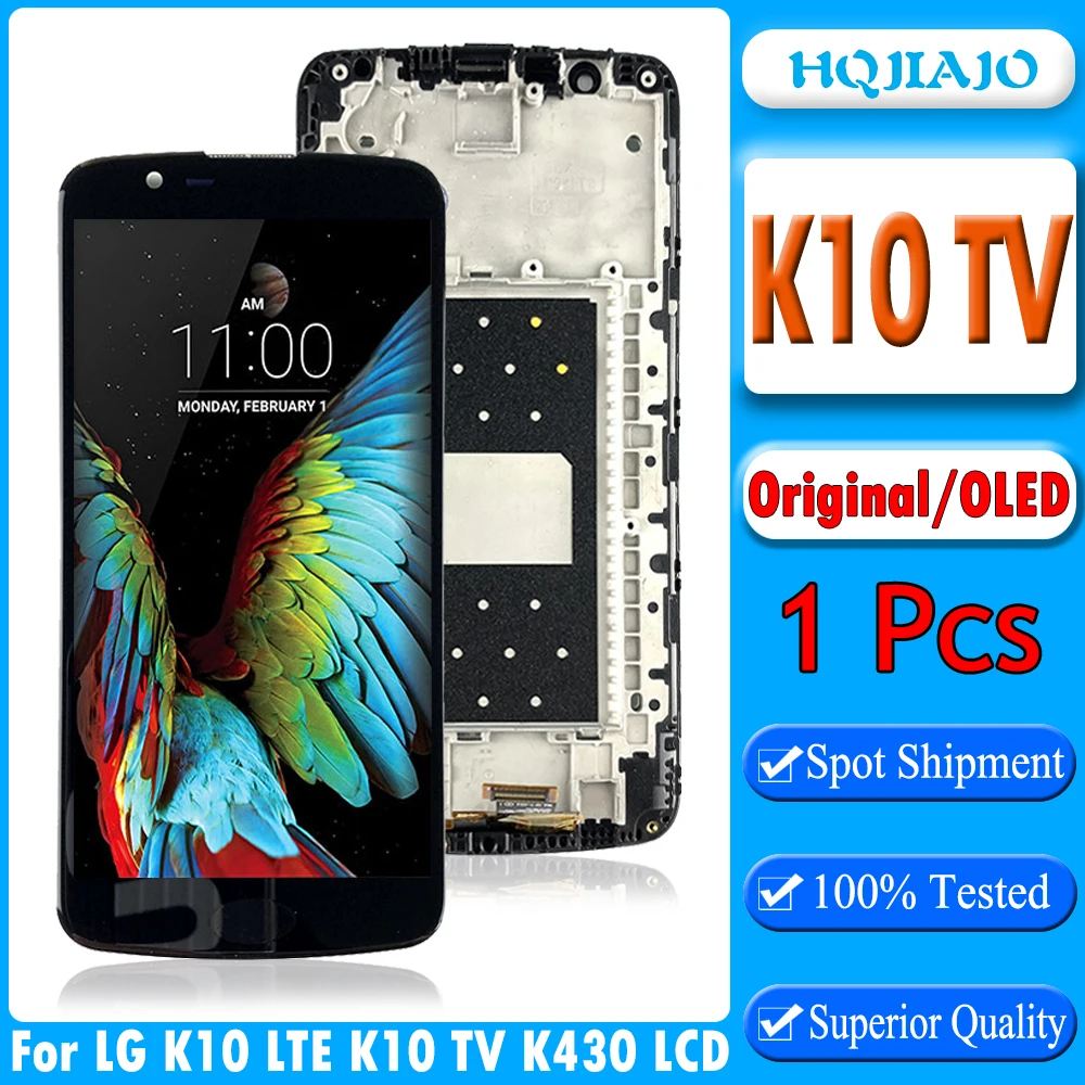 ЖК-дисплей 5 3 дюйма для LG K10 LTE TV K420N K430 K430DS K425 сенсорный экран дигитайзер с рамкой |