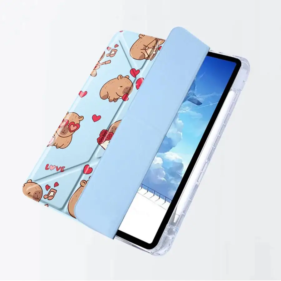 Capybara Love Y-Fold Tablet Holder Cover Case
