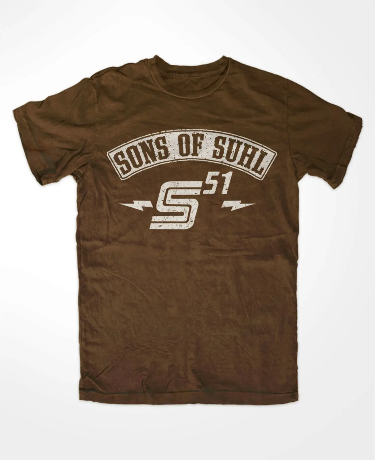 T-Shirt Sons Of S51 Brown Patch Big Cult S50 Gdr East Cult Rondine Simson