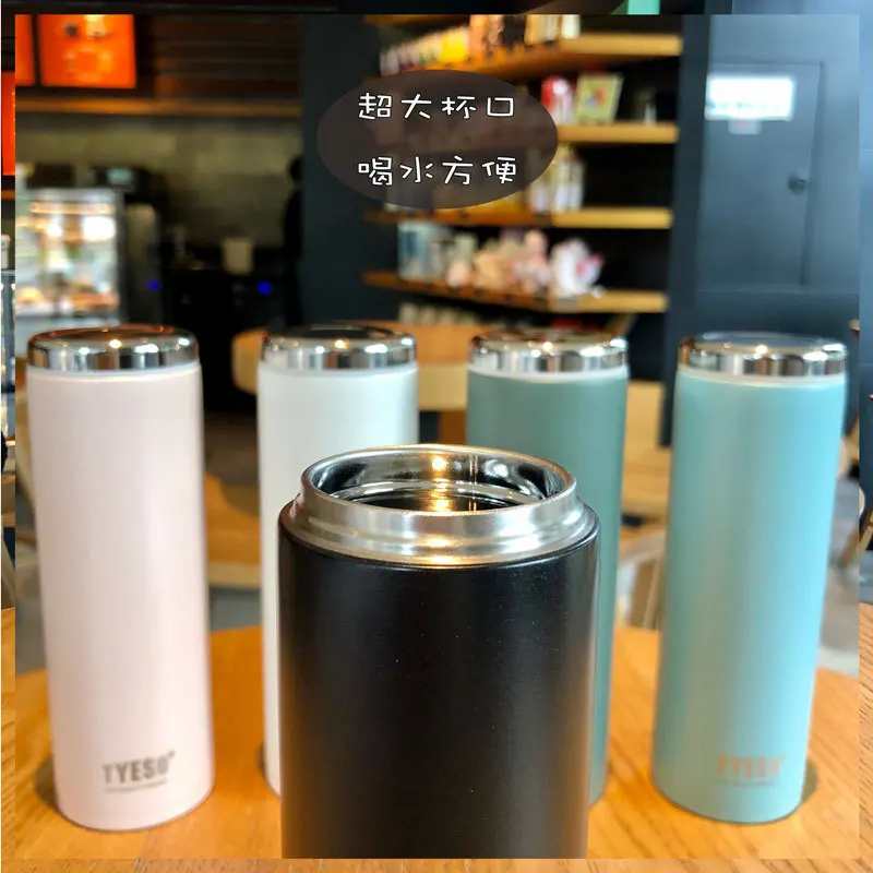 10oz Tyeso Stainless Steel Tumbler With Steel lid Double Wall Vacuum Insulated Coffee Mugs Keep Hot And Cold cups CopoTermico