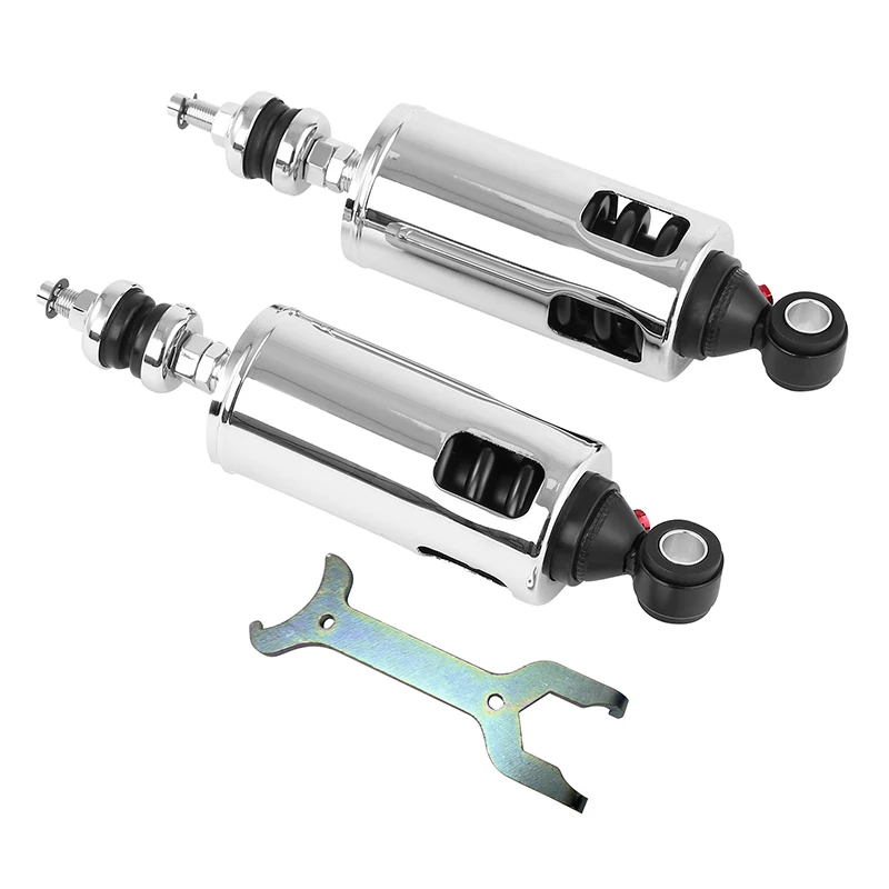 Motorcycle Heavy Duty Rear Shocks Progressive Suspension For Harley ...