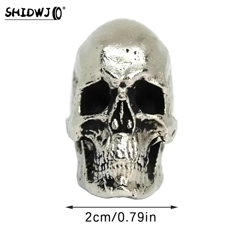 Gothic Skull Key Pendant: Metal Key Cover and Witchy Car Accessory