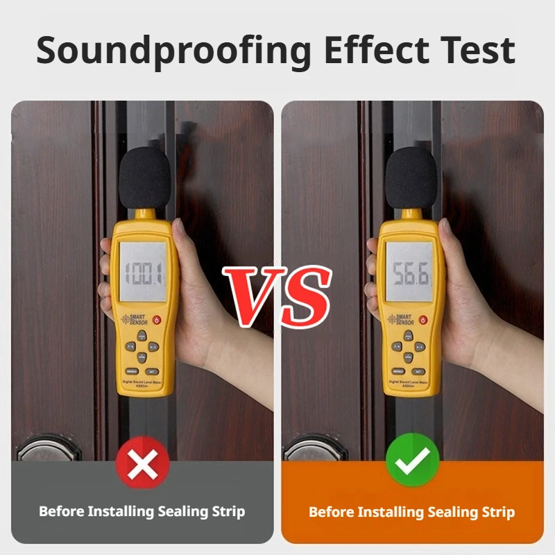 SEAMETAL Enhanced 3-Layer Soundproof Waterproof Seal Strip