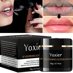 Lip Lightening Scrub Balm Remove Dark Smoke Lips Exfoliating Repair Fine Lines Hyaluronic Acid Moisturizing Brightening Lip Care