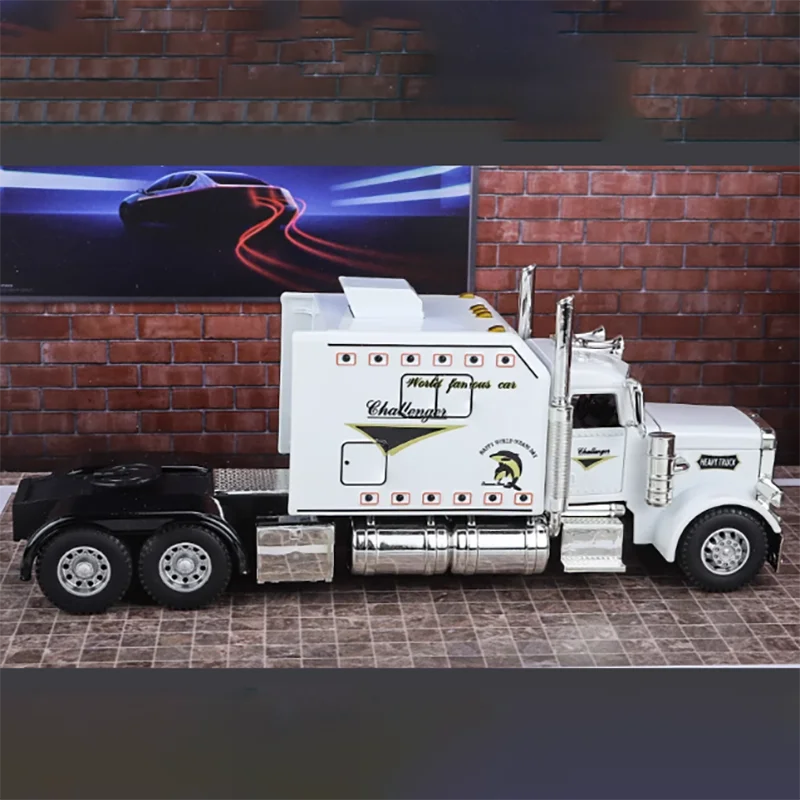 American Big Truck Toy Boy Heavy Duty Truck Semirimorchio Trasportatore Per Bambini Modello Di Auto Collezione Decorazione