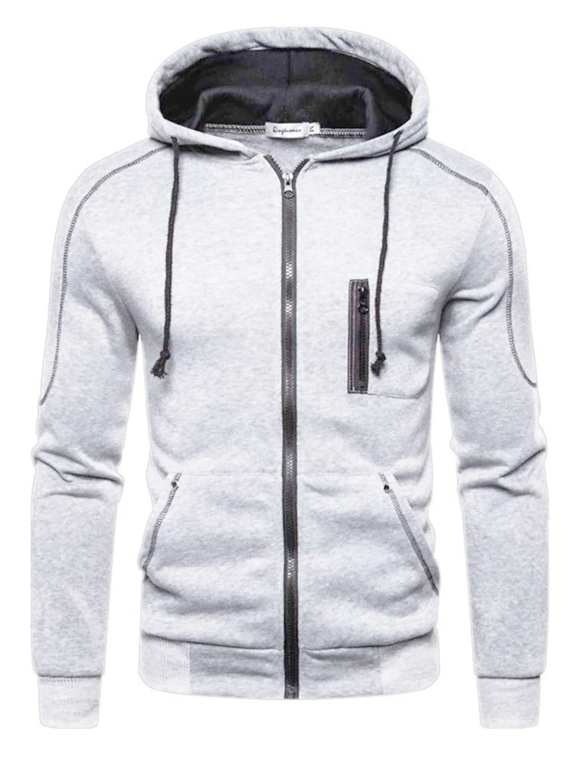 Men's Full Zip Hoodie Jacket Hooded Plain Pocket Sports Outdoor Daily Sports Stamping Designer Basic Casual Sweatshirts
