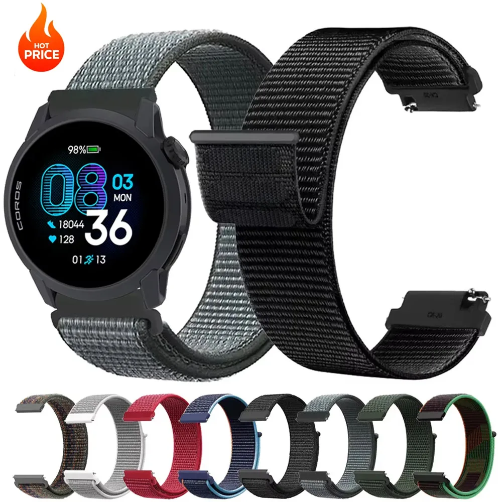 Universal 20mm/22mm Nylon Loop Woven Watch Band Bracelet Wristband