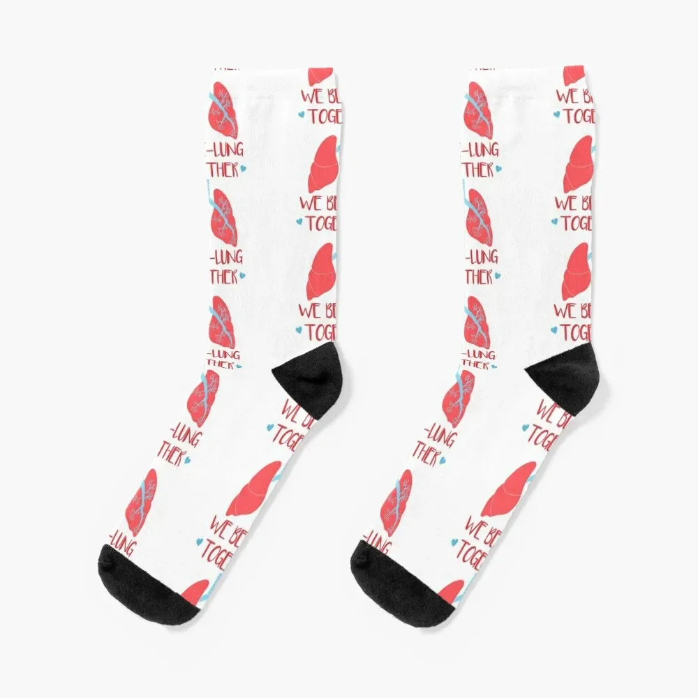 

We Be-Lung Together Socks New year's cycling winter Ladies Socks Men's