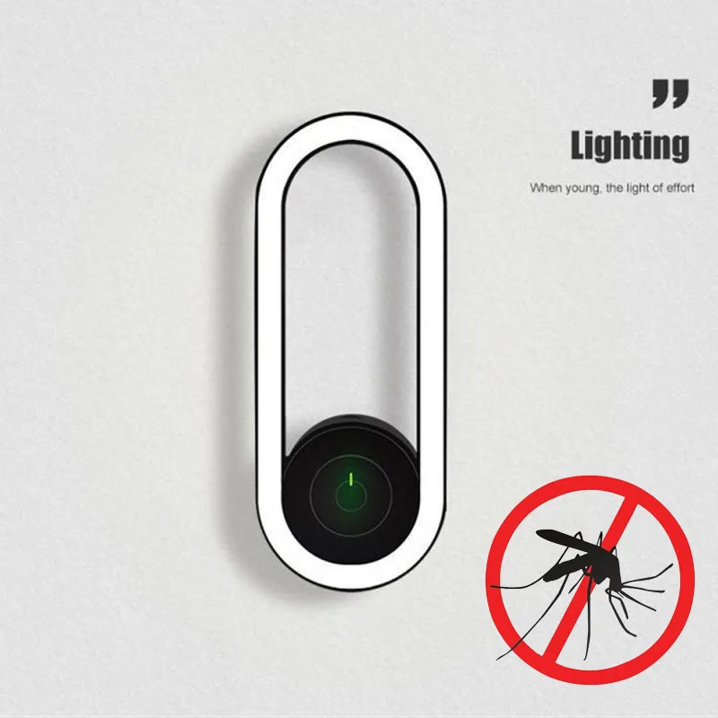 Ultrasuoni Mosquito Killer Elettronico Repellente Per Zanzare Nightlight Topi Ragno Scarafaggio Insetticida Insetto Repellente Per Zanzare