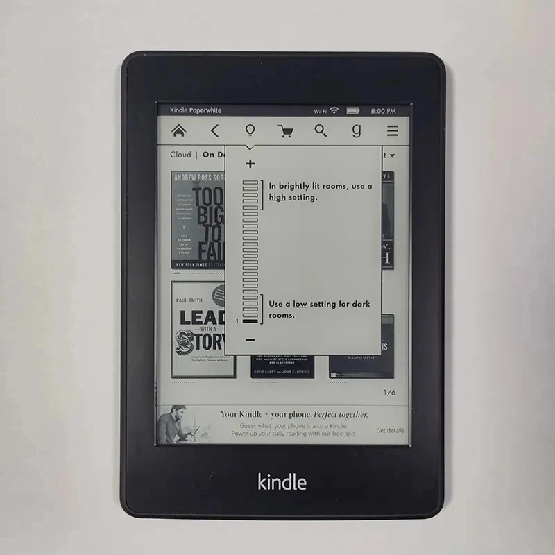 Kindle Paperwhite 1th With Backlight Built-in Light 6 inch Ink Touch Screen E-ink Ebook Multinational Language E-Book Reader