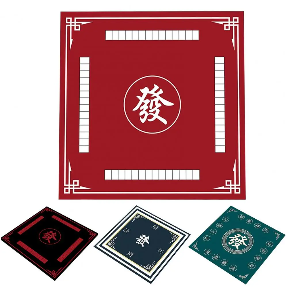 Noise-reducing Table Cover Noise Reduction Mahjong Table Mat for Poker Domino Mah Jongg Games Anti-slip Square Playmat for Card