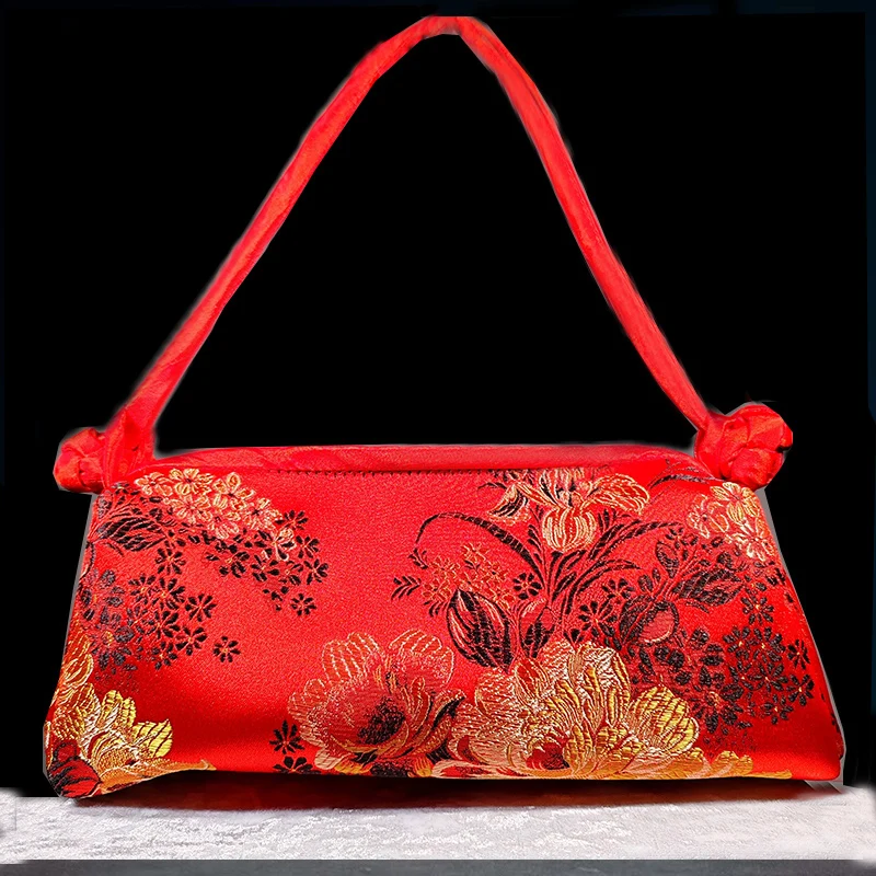 ตัวเลือกสินค้า กระเป๋าถือผู้หญิงหรูหรา งานปักผ้าไหม น่ารัก แฟชั่น Cheongsam