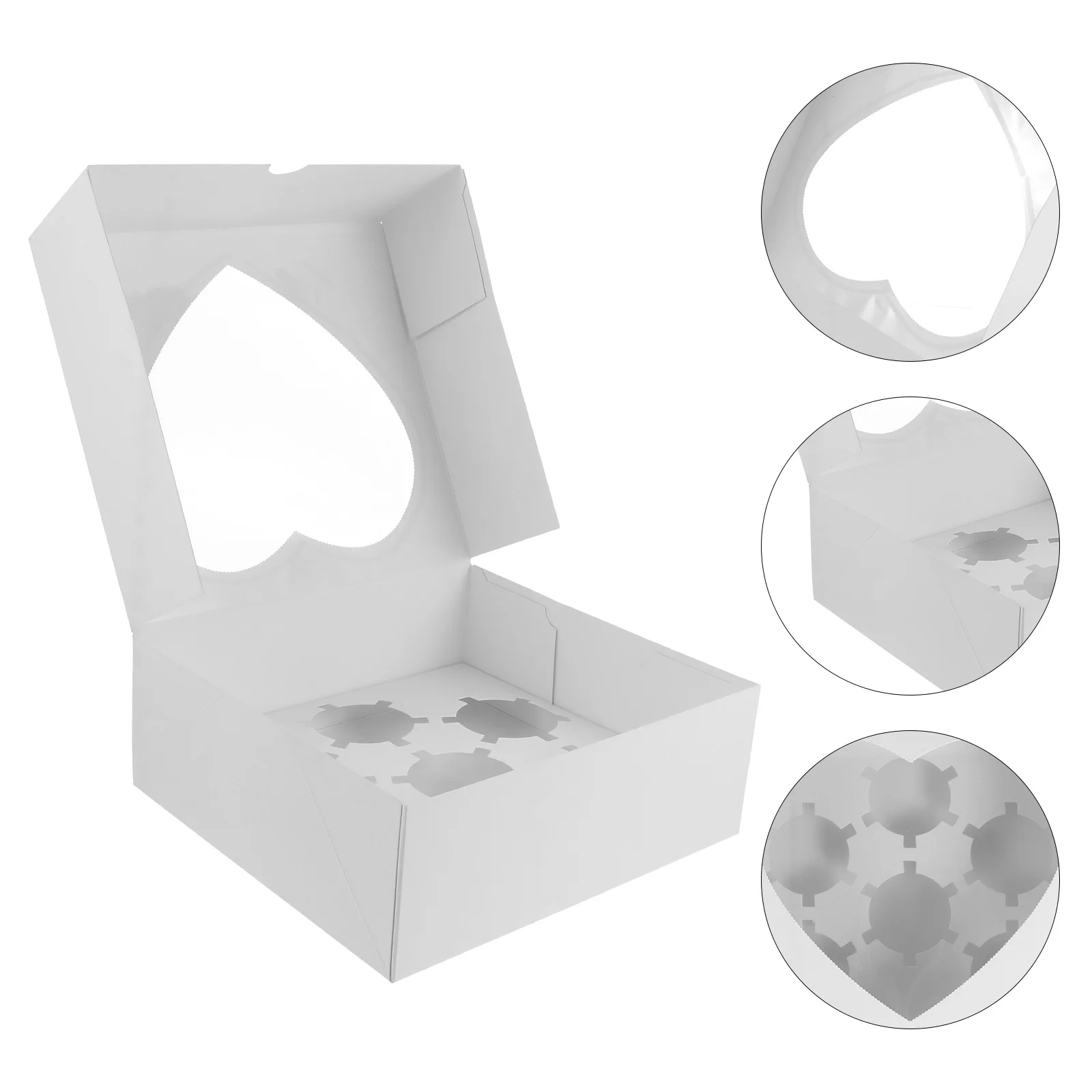 

Six Grid Cake Packing Box Wrapping Cupcake Package Packaging Mini Food Containers