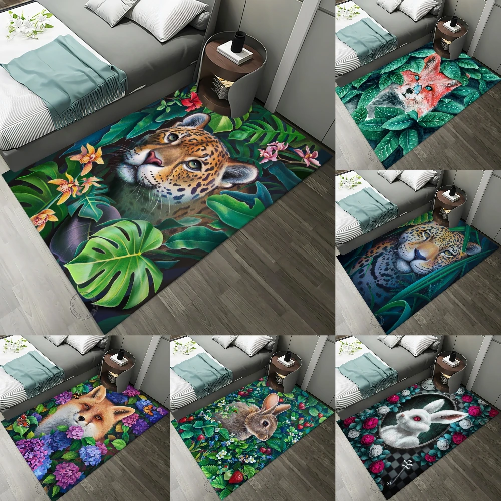 Animal Printed Carpet Home Jungle Home Decor Living Room Animal