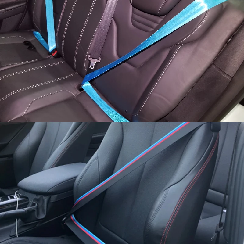 Seat Belt Webbing Seat Belts Auto 3.6 Meters Universal Strengthen Seat Belt Webbing Fabric Racing Car Modified Seat Safety Belts Harness Straps
