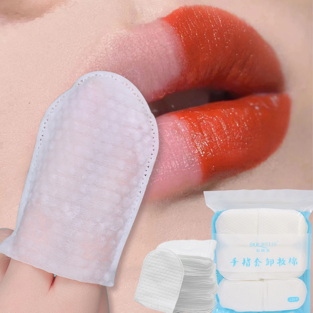 240PCS Disposable Makeup Remover Cotton Pad Soft Non-woven Fabric Cleansing Paper Wipe Cosmetic Pad U-Shaped Makeup Cotton Wipes 3