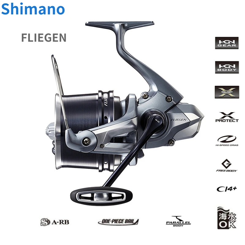 Shimano-carrete de pesca para Surfcasting, FLIEGEN, Longcast, Surf, poco  profundo