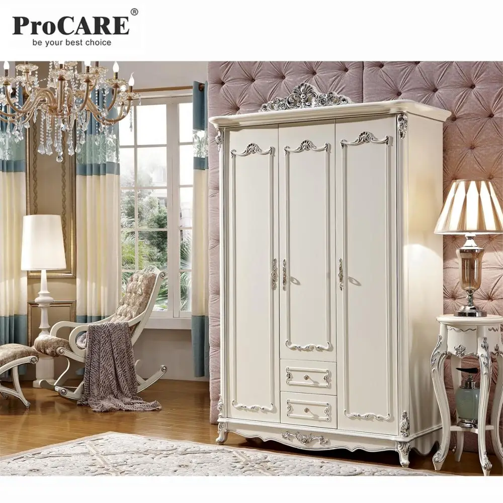 

Шкаф для домашнего декора, Деревянный Британский шкаф с 3 дверями, однотонная блестящая белая мебель для спальни