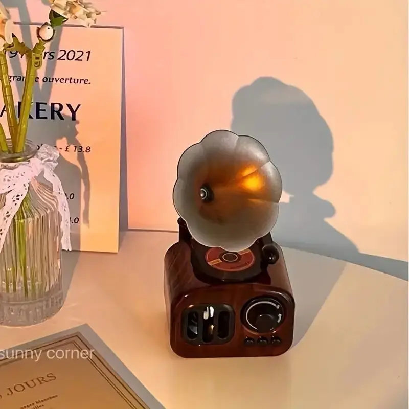 Music Box 1pc Retro Phonograph Decoration Ornament Table Desk Decoration Valentine's Day Gifts carousel music box music box
