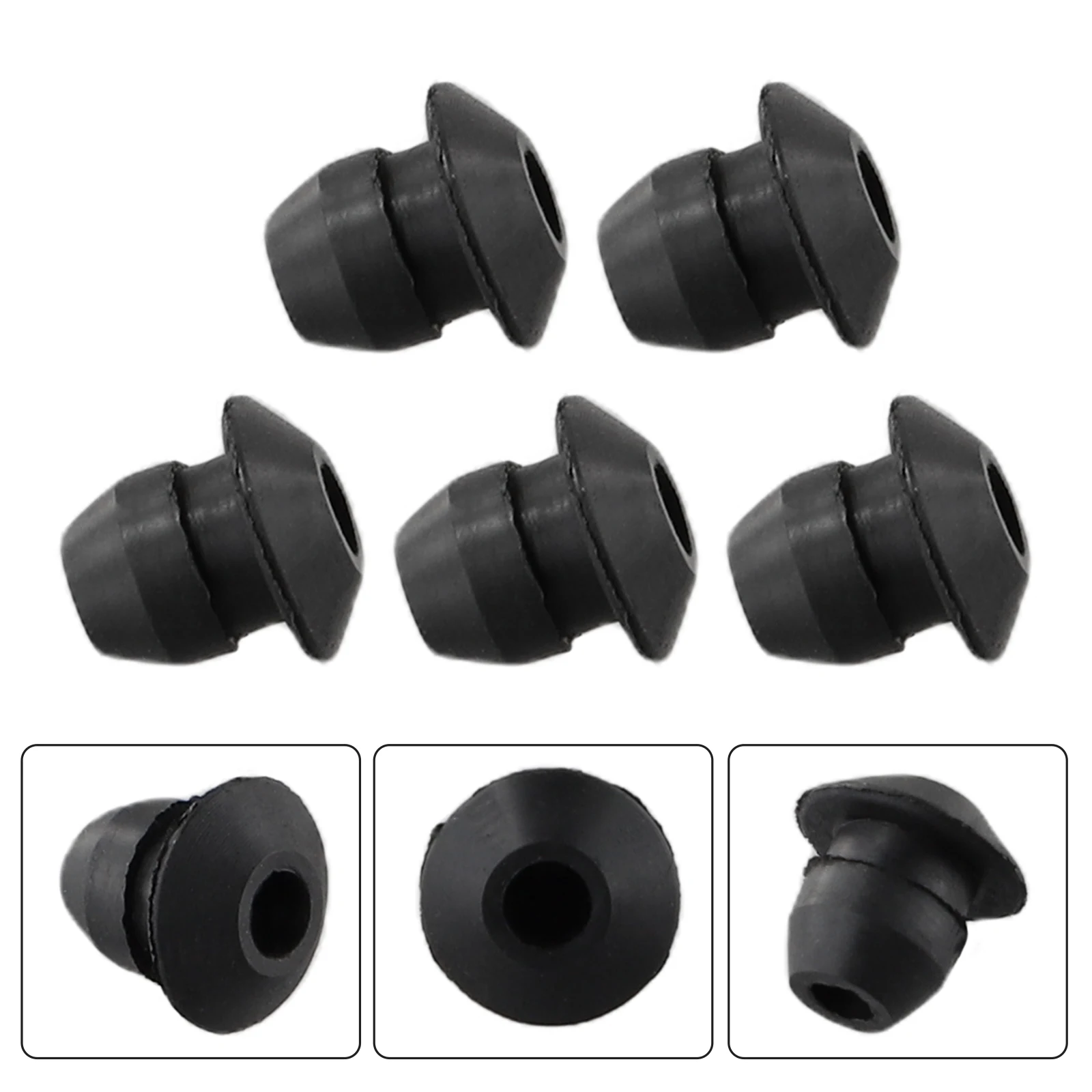 

5pc Fuel Tank Grommet 1 Hole X 9mm Fits For STIHL BG75 FS40 HL75 TS460 KA85, KA120 SP80, SP81, SP85,TS460 String Trimmer Parts