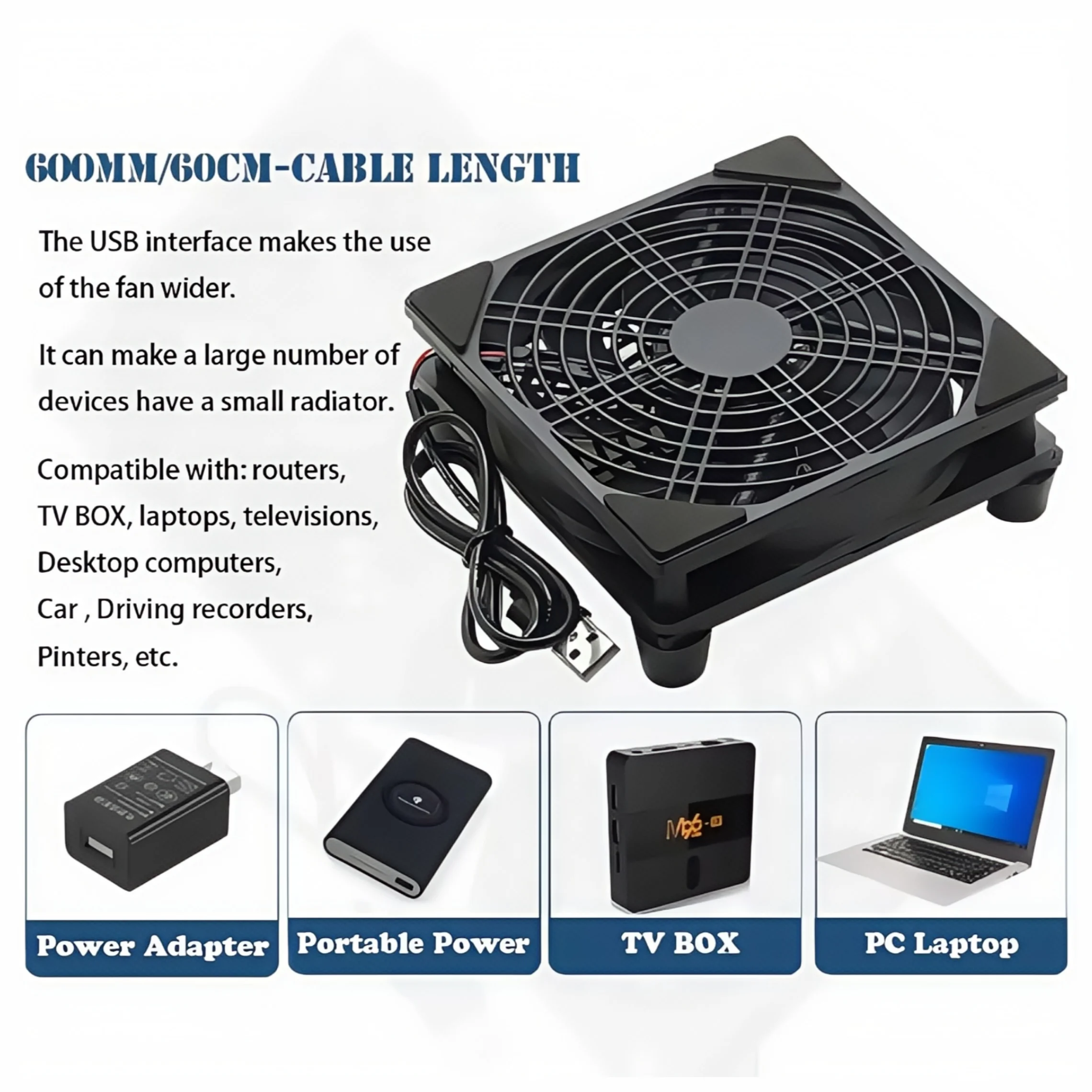 CX FUTRUE USB Interface Cooling Fan 5V 120MM ABS Laptop/Computer/Mobile Phone/Router Used Speed 1400 cooling fan mini fan mini exhaust fan