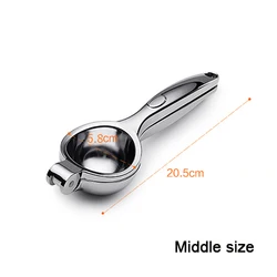 Premium Zinc Alloy Citrus Press - Multifunctional Juicer & Fruit Squeezer (Silver Middle)