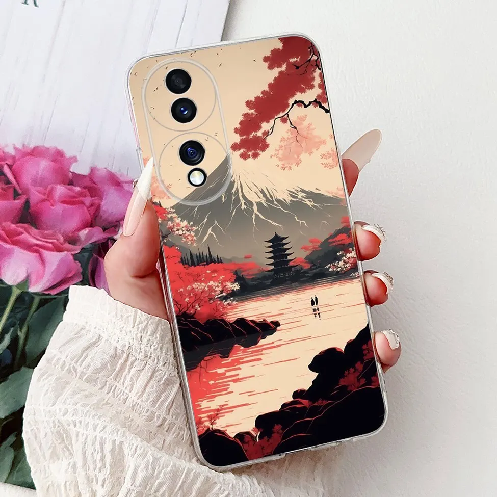 Clear Aesthetic Cute Cat & Flowers Soft Phone Case - Fashionable and Fun Design