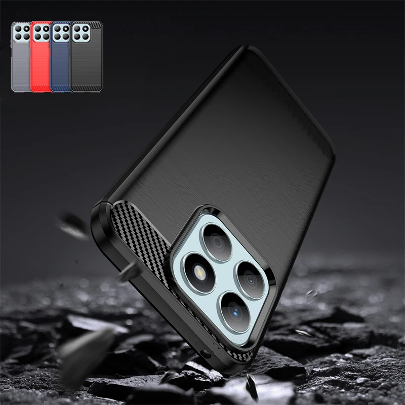 Per Huawei Honor X8B Custodia Cover Honor X8B Capas Paraurti Antiurto Custodia Morbida In Fibra Di Carbonio Tpu Honor X8B X6 X7 X8 X9A X7A X9B X7B