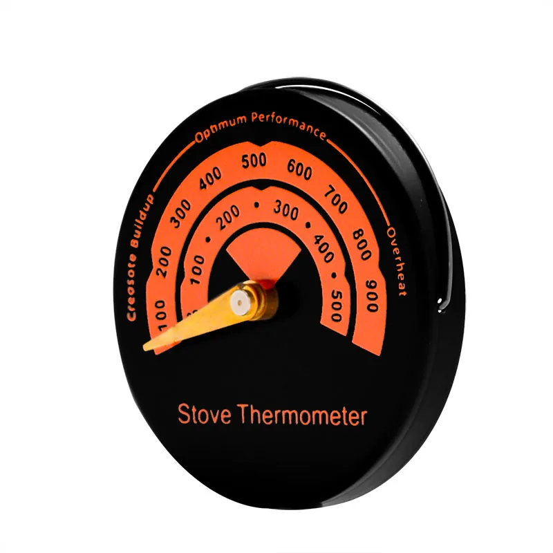 0-500 Celsius Magnetic Fireplace Thermometer Temperature Monitor Barbecue Oven Wood Stove Heater Gauge Meter