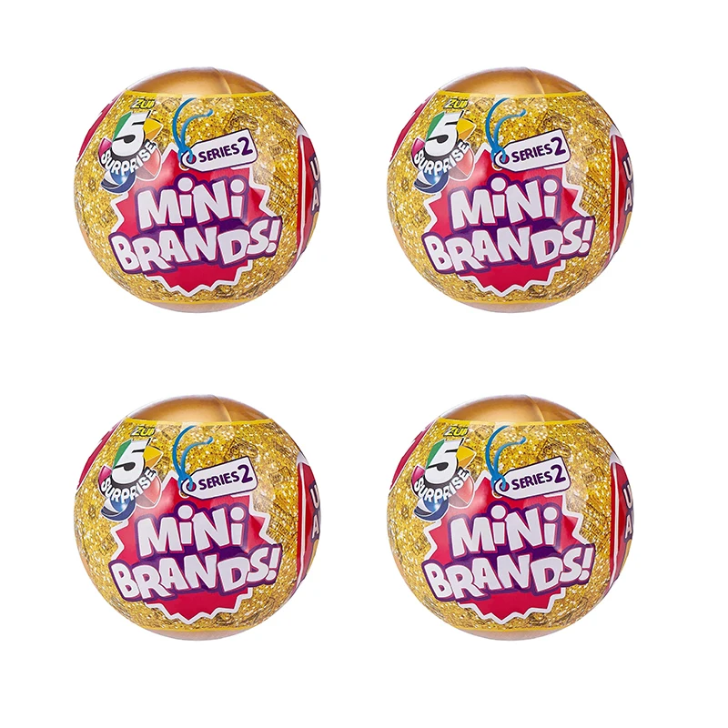thumbnail image 1 of ZURU 5 Surprise Mini Brands Serie 2 Kool-Aid Lunchables Ketchup Juguete que brilla en la oscuridad Accesorios de compras divertidos Modelo coleccionable, 1 of 5