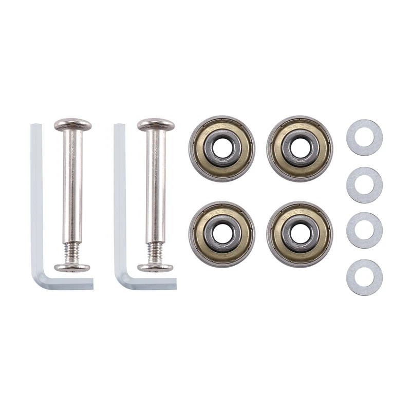수하물 가방 교체 바퀴, PU 회전 캐스터 바퀴 탄소강 베어링 수리 키트 2 개 세트, 50X22 Mm