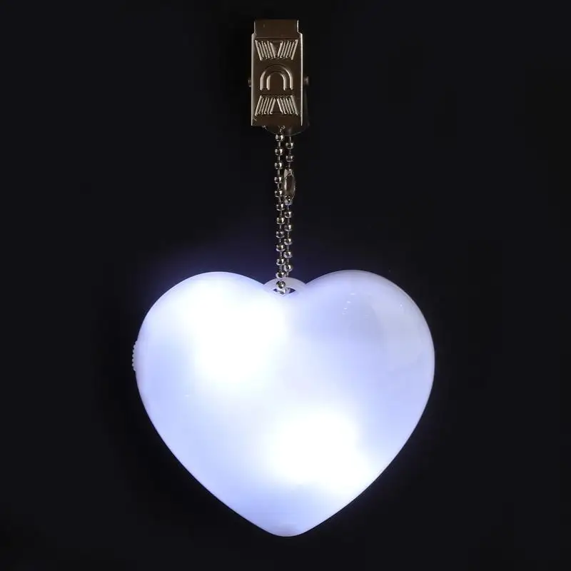 1 pc LED Purse Light Heart Shape Touch Activated Automatic Creative Handbag Lamp Night Light for Girls Women bathroom night light Night Lights