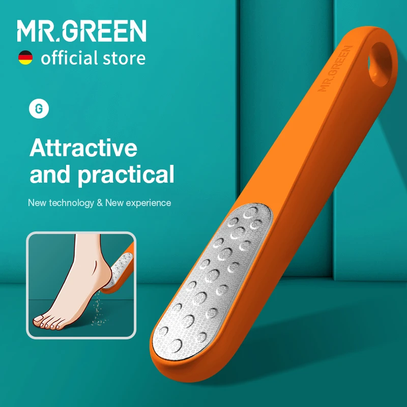 MR.GREEN-풋 파일 죽은 피부용 양면 캘러스 리무버, 전문 페디큐어 도구, 캘러스 스크레이퍼, 풋 샌더 힐 파일러