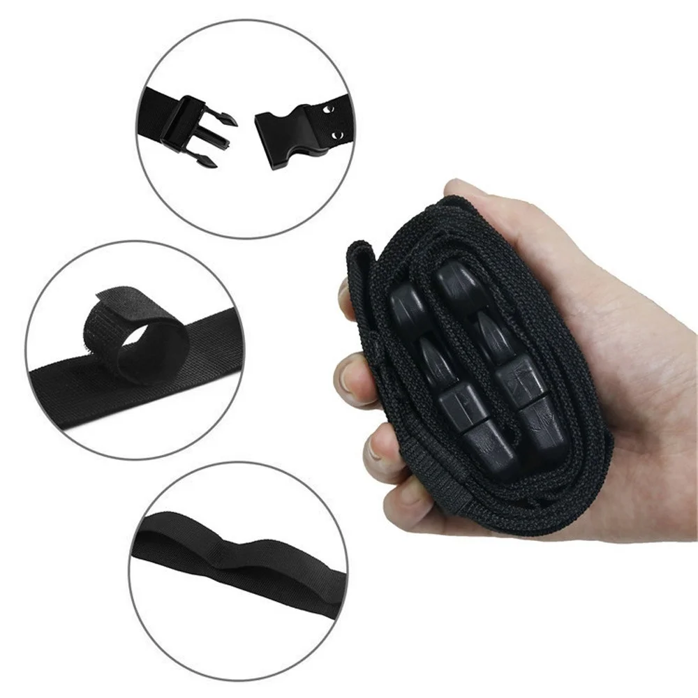 A  pair Vehicle Rod Carrier Rod Holder Belt Strap With Tie Suspenders Wrap Fishing Tackle Boxes Tools Box Accessories