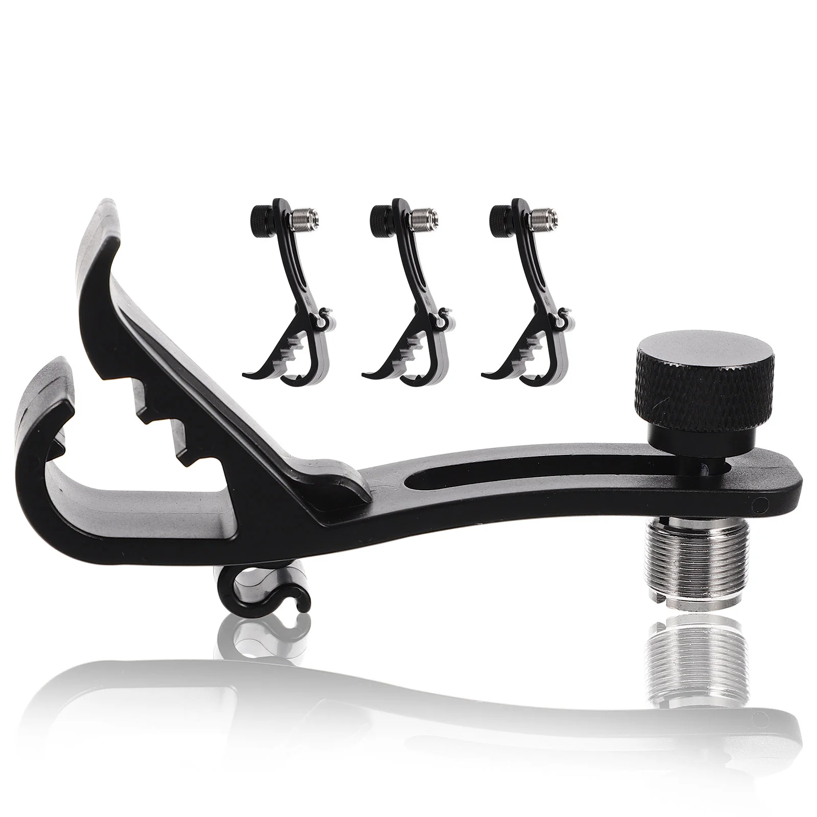 

4Pcs Drum Microphone Clamping Mount Drum Set Microphone Holder for Studio