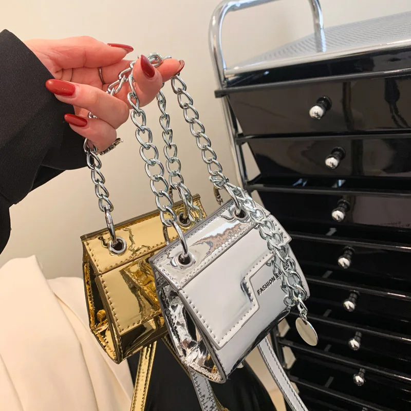 

2023 Famous Brand Mini Flip Crossbody Bag PU Leather Women's Designer Handbags Cute Totes Luxury Chain Ladies Shoulder Bags
