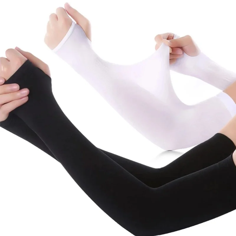 Sun Protection Arm Sleeves Arm Sleeves Cooling Arm Sleeves Sunscreen Arm Sleeves Summer Sun UV Protection Ice Cool Cycling Running Fishing Climbing Driving Arm Cover Warmers for Men Women