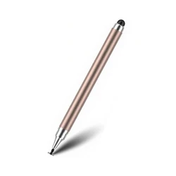 Universal 2 - in - 1 High Precision Touch Screen Stylus Pen (Gold)