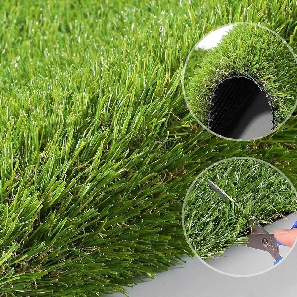 Artificial Grass Lawn Turf Realistic Synthetic Grasses Mat, Indoor Outdoor Garden Lawn Landscape for Pets,Fake Faux Grass Rug