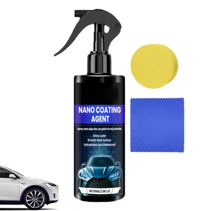 

Car Coating Spray 100ml Car Wax Polish Spray Protective Coating Spray Coating For Cars Polish Coating Agent Car Detailing