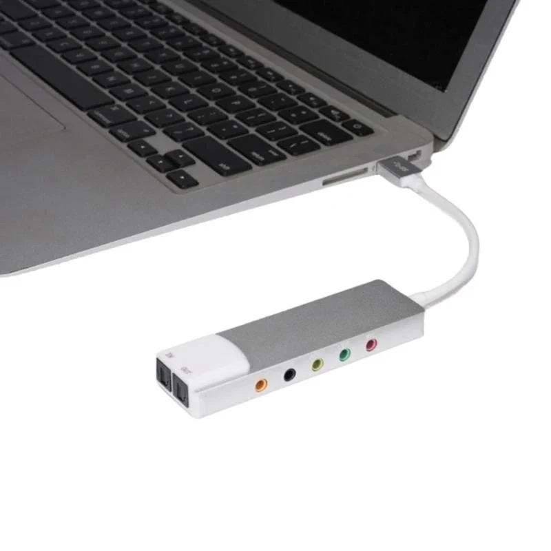 USB 사운드 인터페이스 전문적인 품질의 사운드 편집을 위한 마이크 입력, 라인 입력, SPDIF 광학이 포함된 외부 사운드 카드