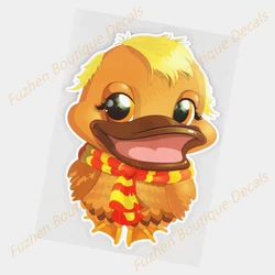 Fuzhen – décalcomanies en vinyle, accessoires extérieurs, créatif, canard animé, dessin animé, décoration de voiture 